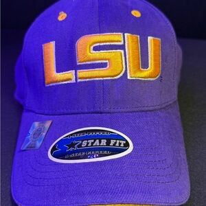 Stitched on Logo Starter LSU Tigers Purple and Yellow Cap NWOT
